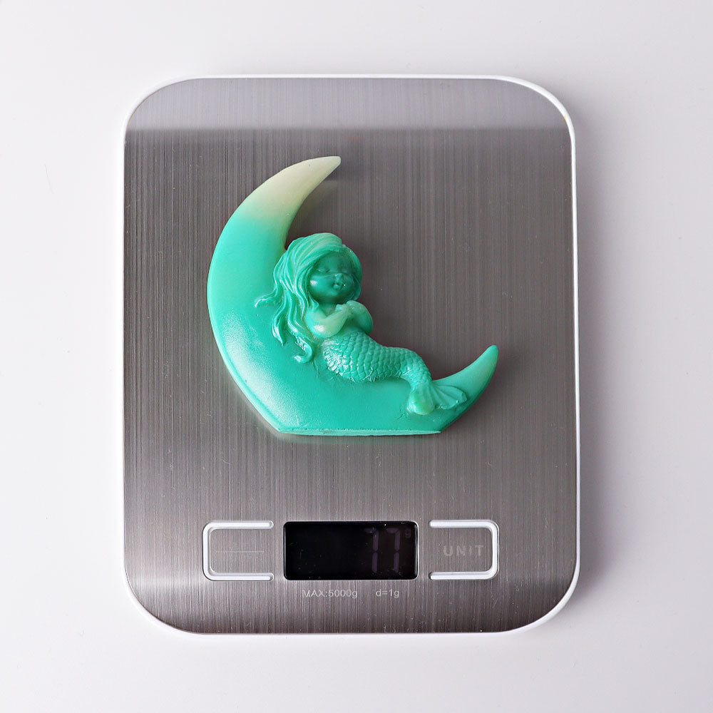 3.3" Resin Moon Beauty Crystal Carvings