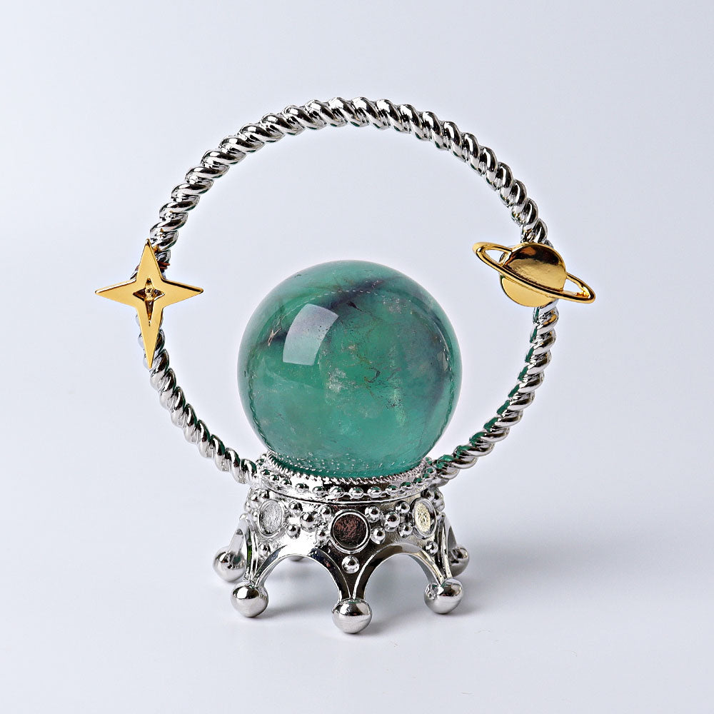 1.5"-2.0" Fluorite Crystal Sphere