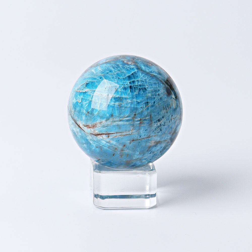 1.7" Blue Apatite Crystal Sphere