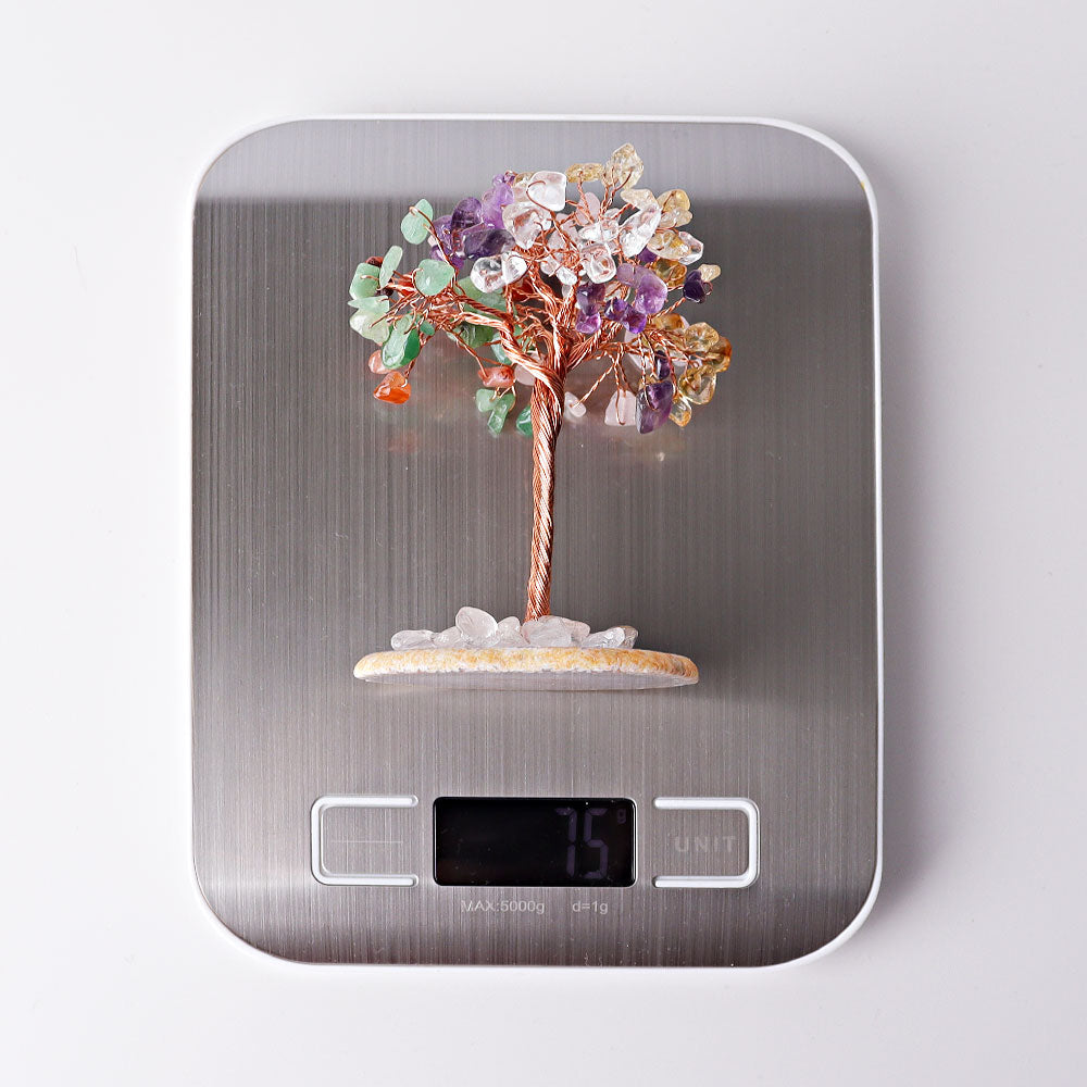 3.5"-4.0" Crystal Tree with Agate Base Free Form
