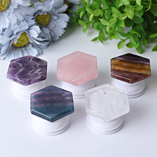 1.8" Hexagon Cellphone Adjustable Crystal Holder