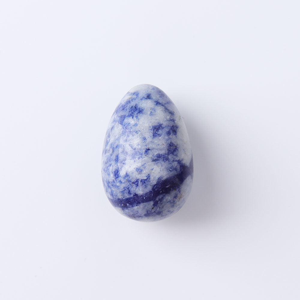 1.2" Mini Egg Crystal Palm Stone