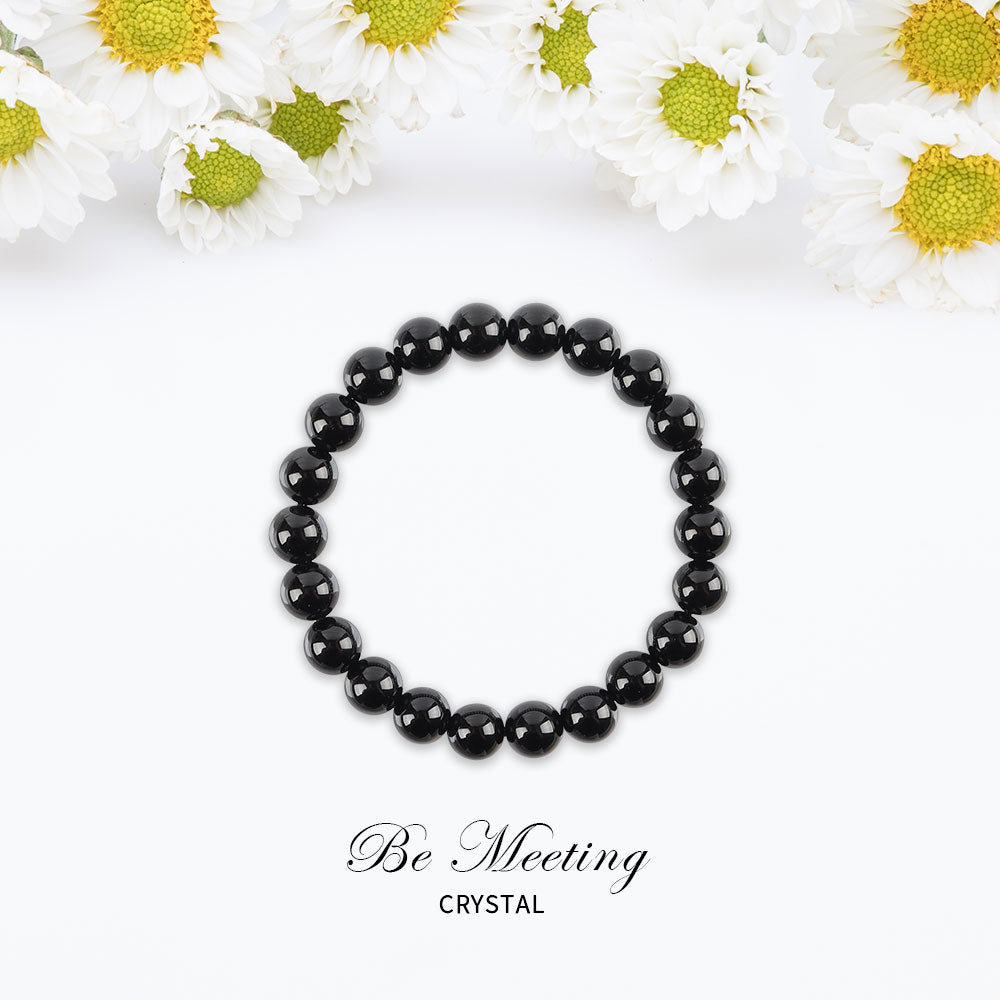 8mm Black Obsidian Bracelet
