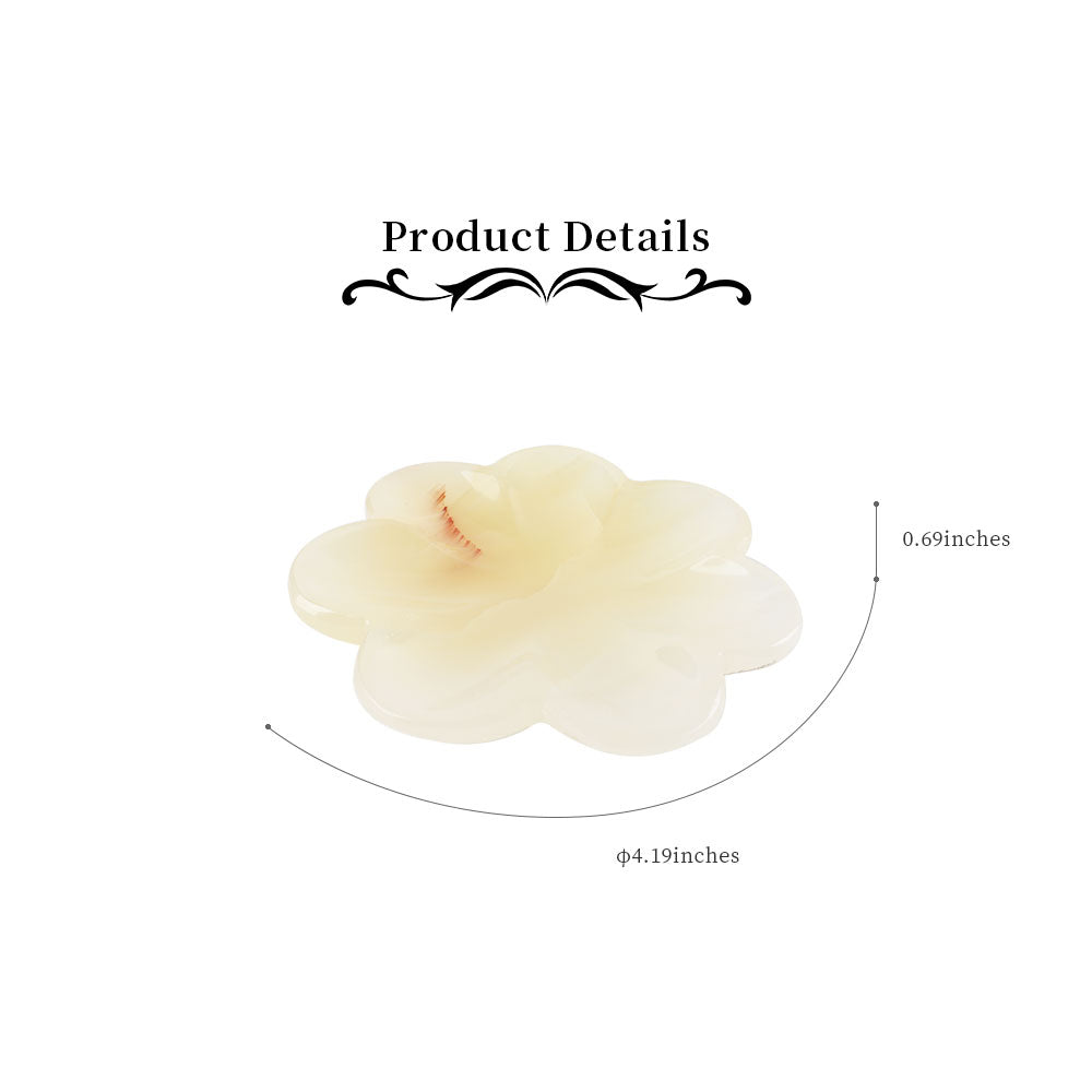 10cm Afghan Jade Flower Shape Bowl