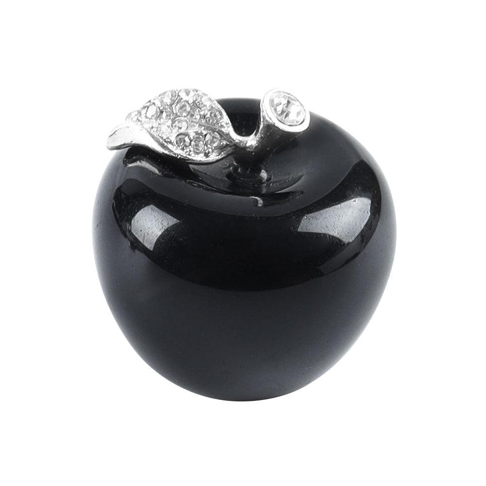 30mm Mixed Gemstone Carved Aventurine Crystal Apple Fruit Carving Home Decor