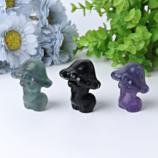2" Crystal Mushroom Model Carving Crystal Healing Bulk Wholesale