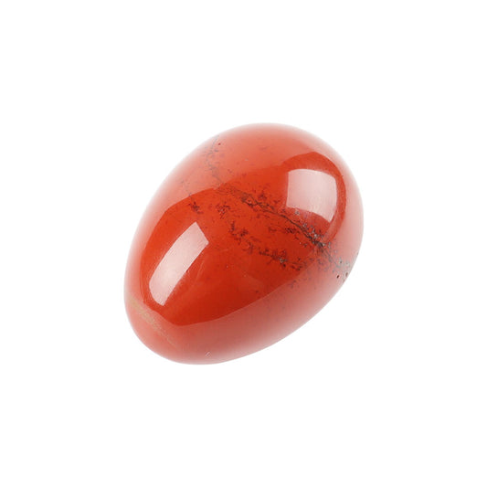 2" Red Jasper Egg Shape Crystal Palm Stone