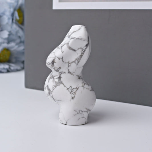 2.7" Howlite Model Carving Crystal Healing Bulk Wholesale