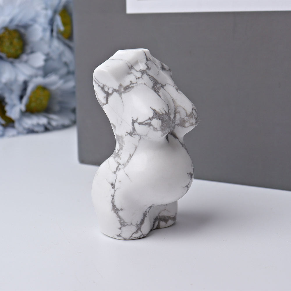 2.7" Howlite Model Carving Crystal Healing Bulk Wholesale