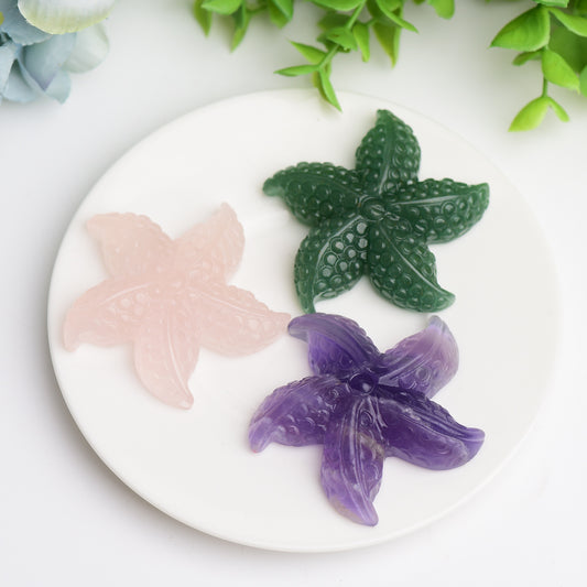 2.0" Sea Star Crystal Carving