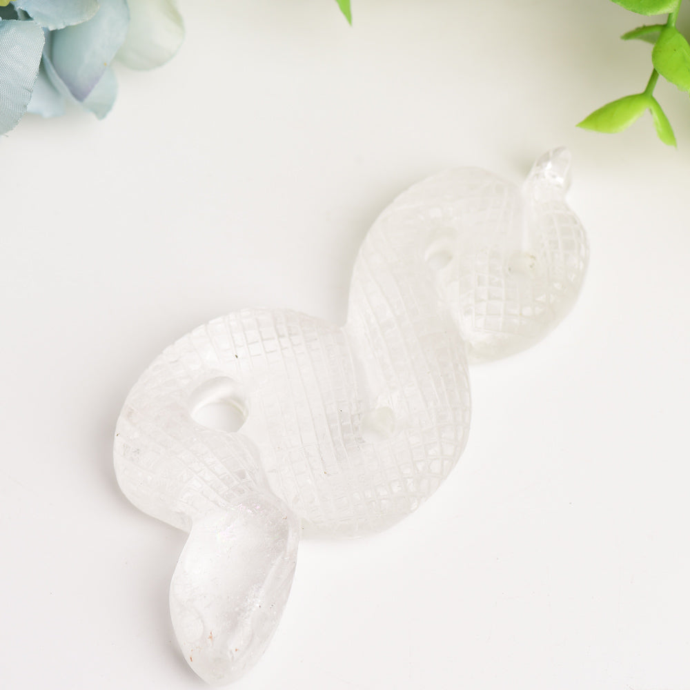 4.0" Snake Crystal Carving