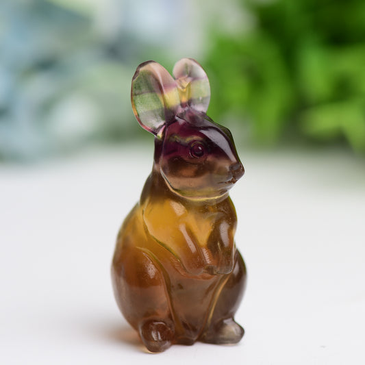 2.2" Rabbit Crystal Carving