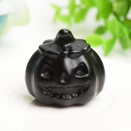 1.7" Mixed Crystal Pumpkin Carving for Halloween Decor Crystal Healing Bulk Wholesale