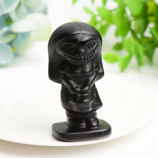 Black Obsidian Crystal Carving for Halloween Crystal Healing Bulk Wholesale