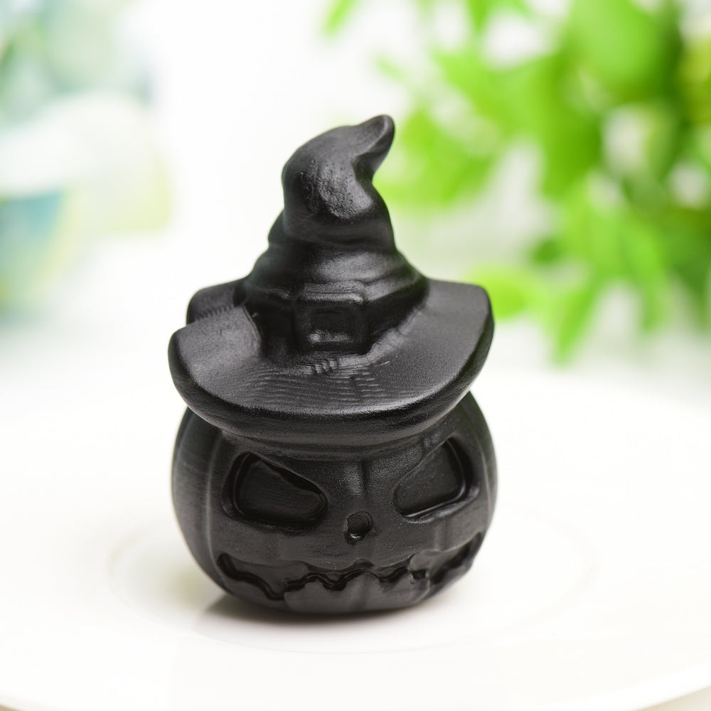 Black Obsidian Carving for Halloween Crystal Healing Bulk Wholesale