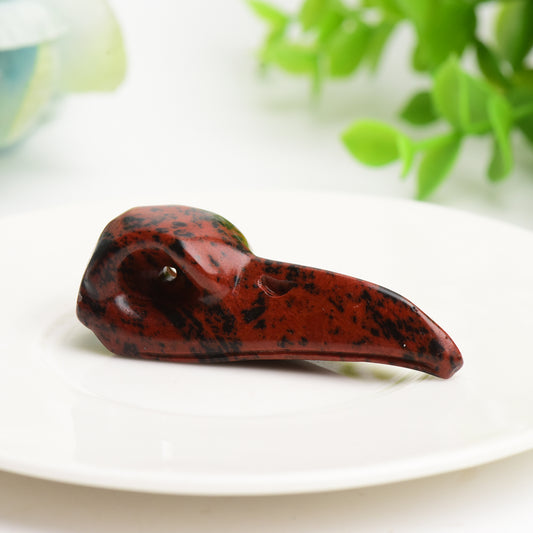 2.3"-2.5" Mixed Crystal Raven Skull Crystal Carving Crystal Healing Bulk Wholesale