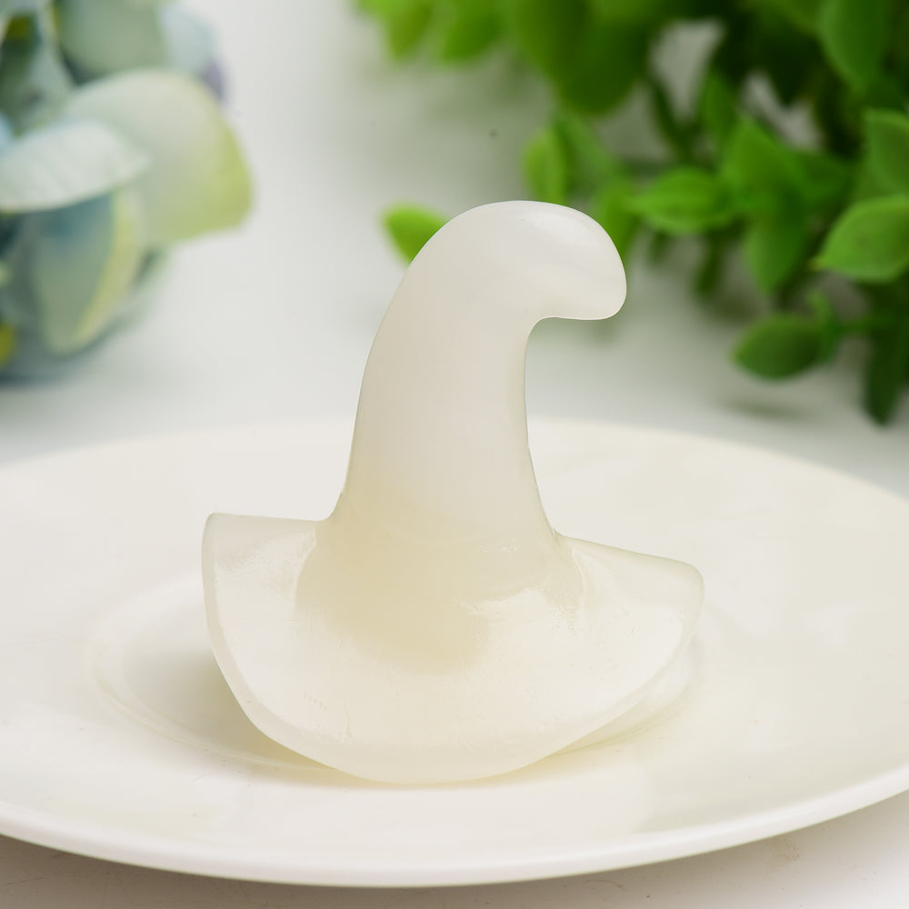 2.0" Mixed Crystal Wizard Hat Carving for Halloween Bulk Wholesale