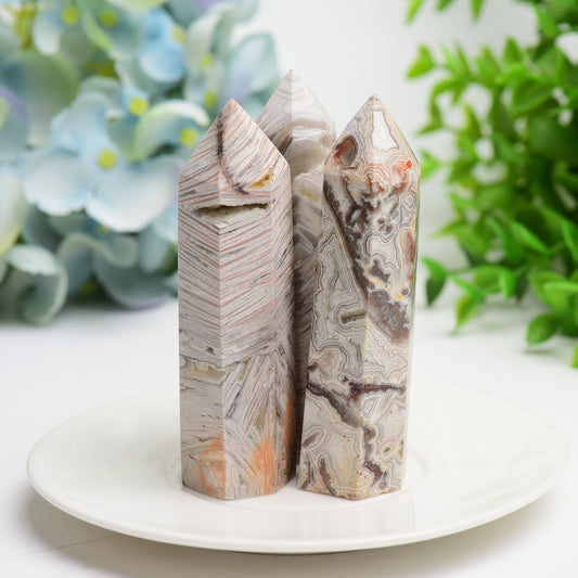 2.5"-4.0" Mexican Onyx Crystal Point Crystal Healing Bulk Wholesale