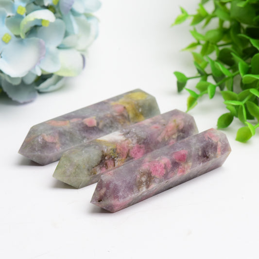 2.5"-4.0" Pink Tourmaline Crystal Point Crystal Healing Bulk Wholesale