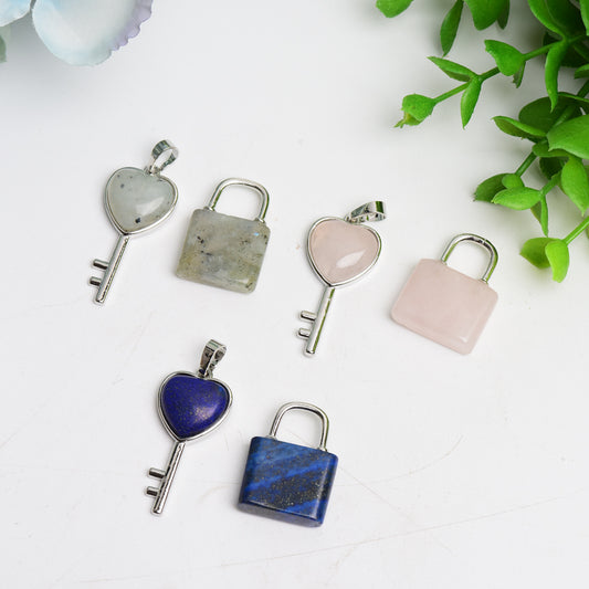 New Design Key and Locker Crystal Pendant Crystal Healing Bulk Wholesale