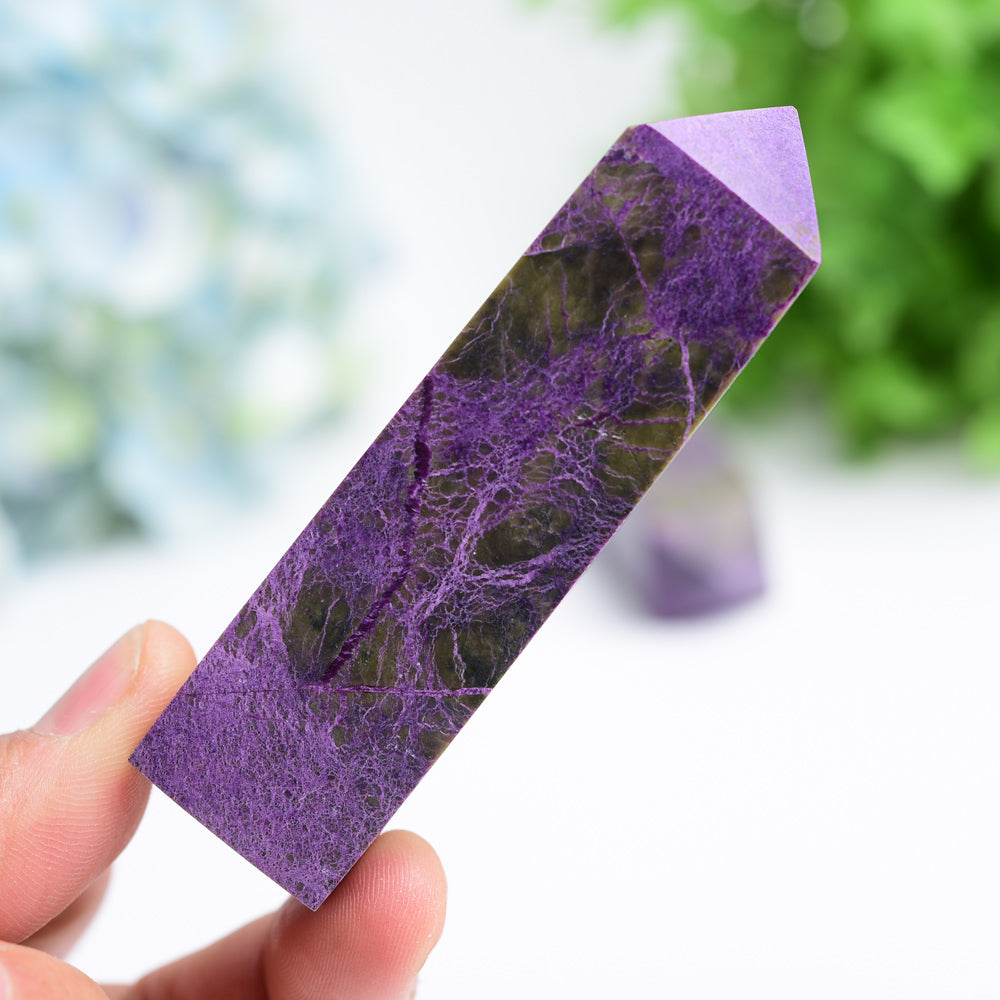 2.5"-4.0" Charoite Crystal Tower Crystal Healing Bulk Wholesale