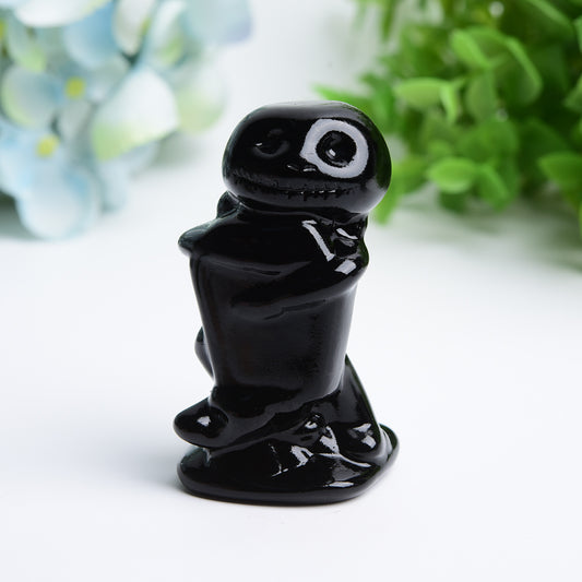 2.5" Mixed Crystal Jack Skellington Carving Crystal Healing Bulk Wholesale