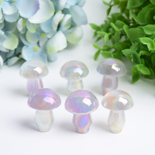 1.3" Aura Crystal Mushroom Carving Crystal Healing Bulk Wholesale