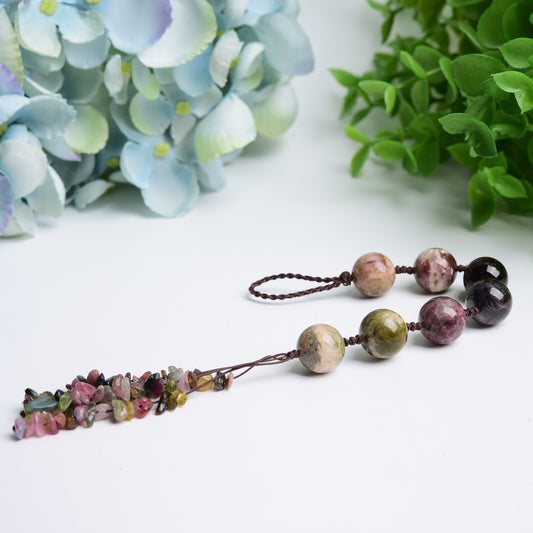 White Moonstone & Tourmaline Hanging Crystal Healing Bulk Wholesale