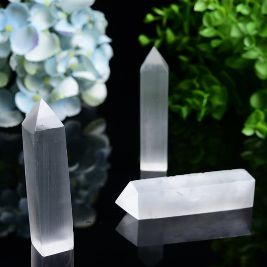 3.0"-3.3" Selenite Tower Crystal Healing Bulk Wholesale