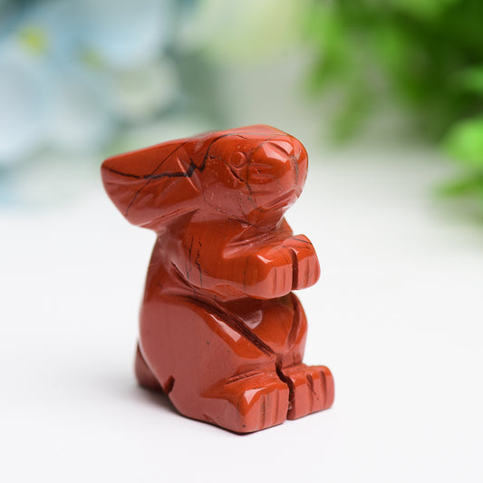1.5" Rabbit Animal Crystal Carving
