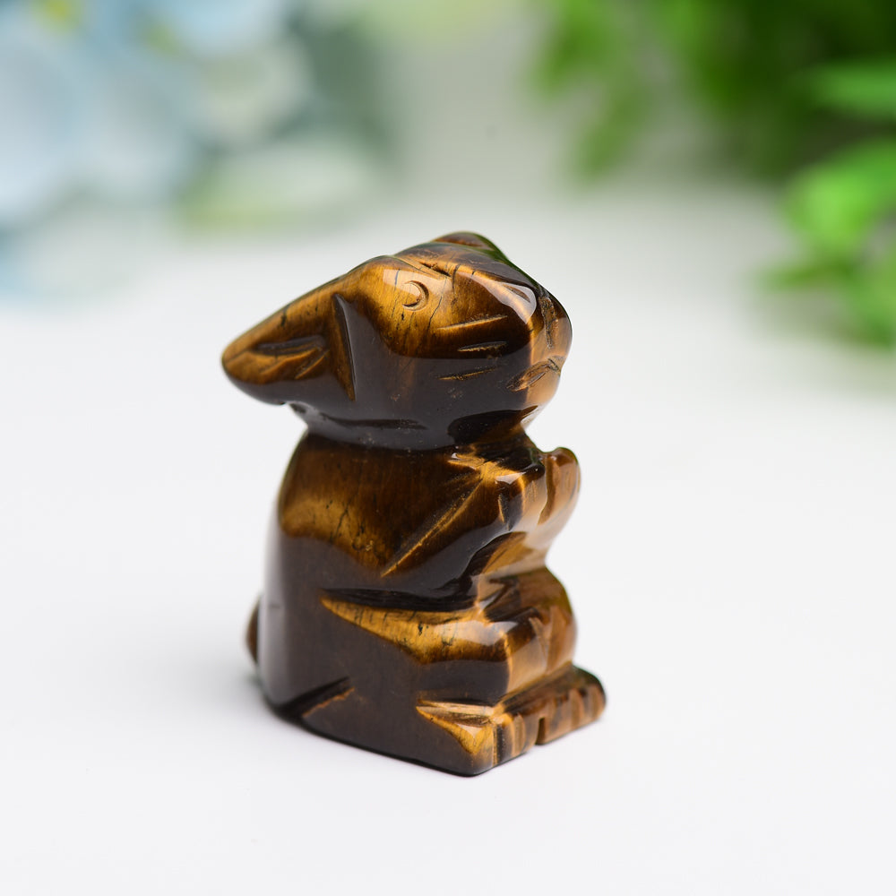 1.5" Rabbit Animal Crystal Carving