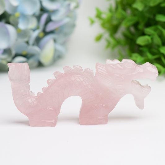 4.7" Dragon Animal Crystal Carving Free Form