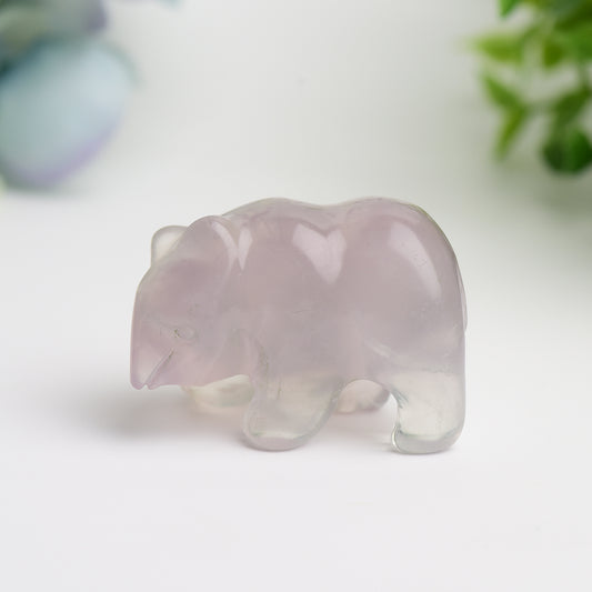 1.5" Mixed Crystal Polar Bear Crystal Carving Crystal Healing Bulk Wholesale