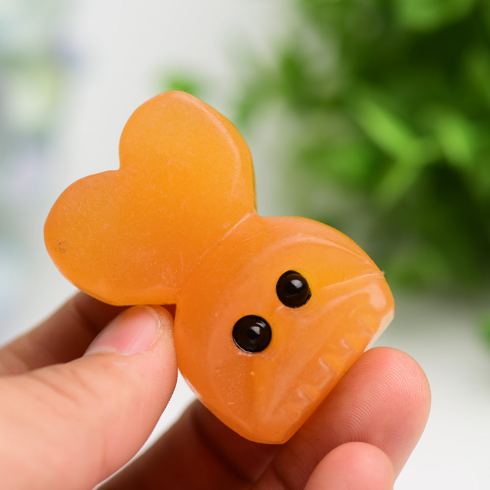 2.0" Green Aventurine Honey Calcite LOVE Letters Set Crystal Carving Crystal Healing Bulk Wholesale