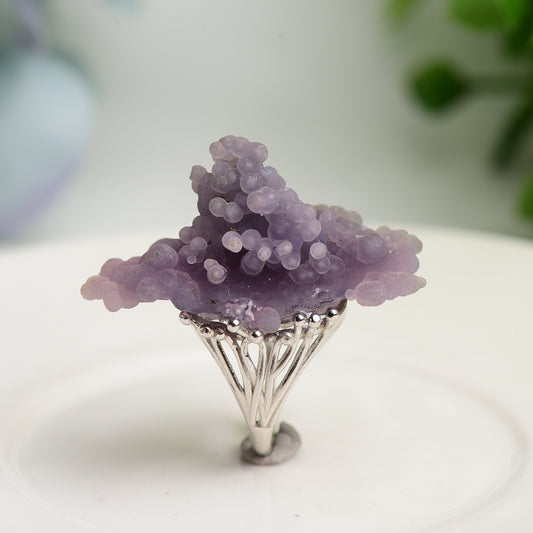 Mixed Crystal Sterling Silver Rings Crystal Healing Bulk Wholesale