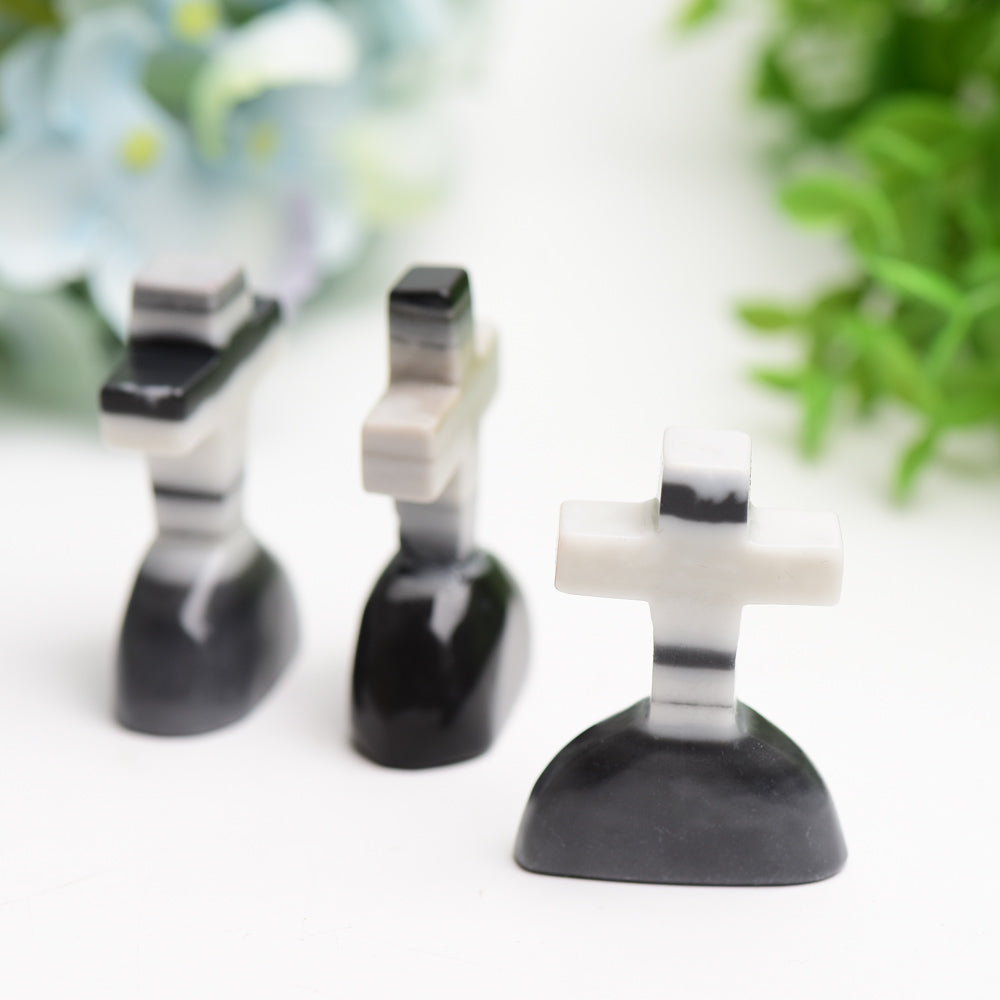 2.0" Jade Tomb Carving for Halloween Decor Bulk Wholesale