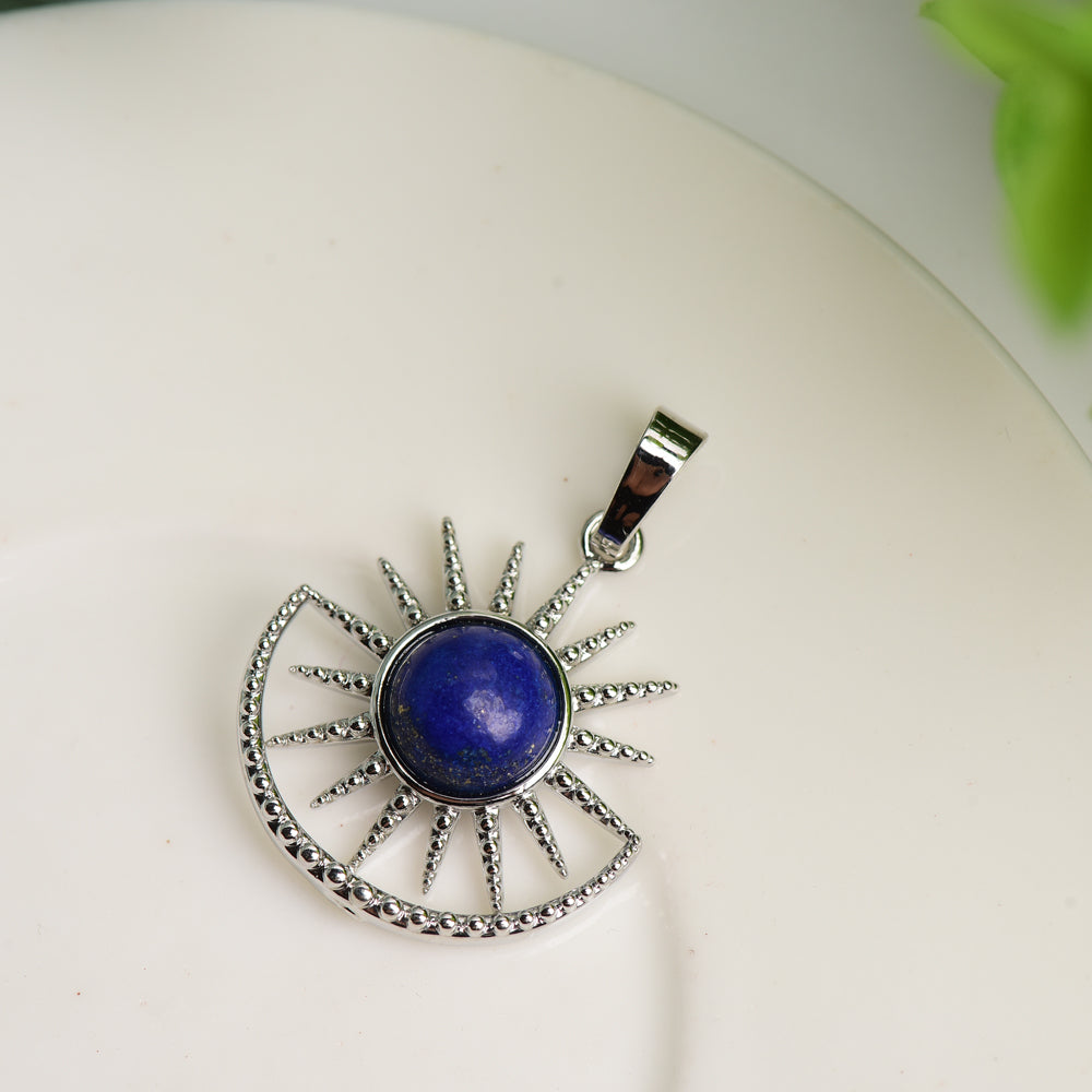 Mixed Crystal Sun Shape Pendant Crystal Healing Bulk Wholesale