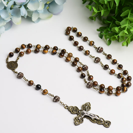 Yellow Tiger's Eye Crystal Necklace Crystal Healing Bulk Wholesale