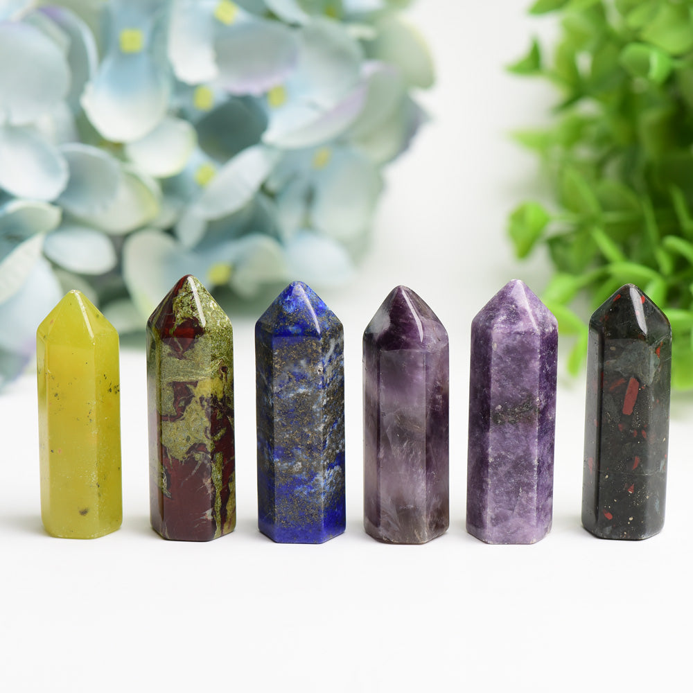 1.9" Mixed Crystal Point Crystal Healing Bulk Wholesale