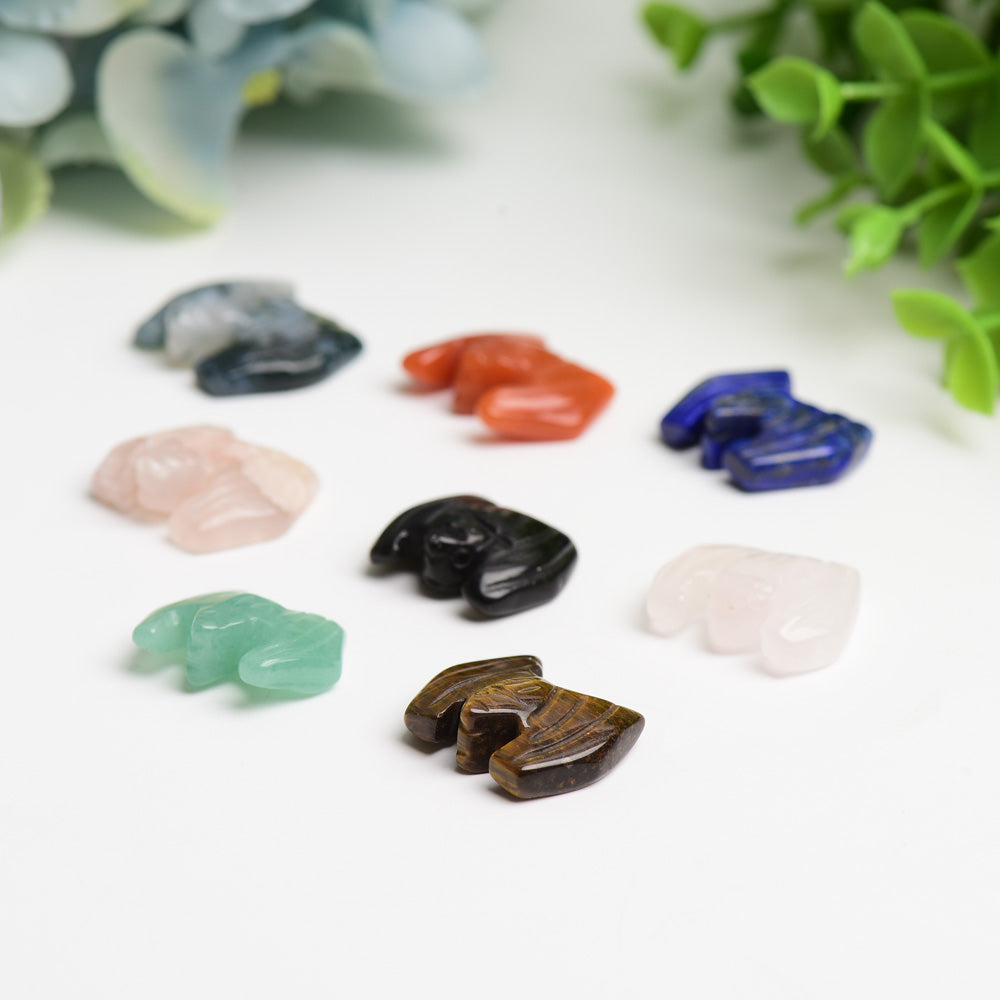 Mixed Crystal Mini Bat Carving Crystal Healing Bulk Wholesale