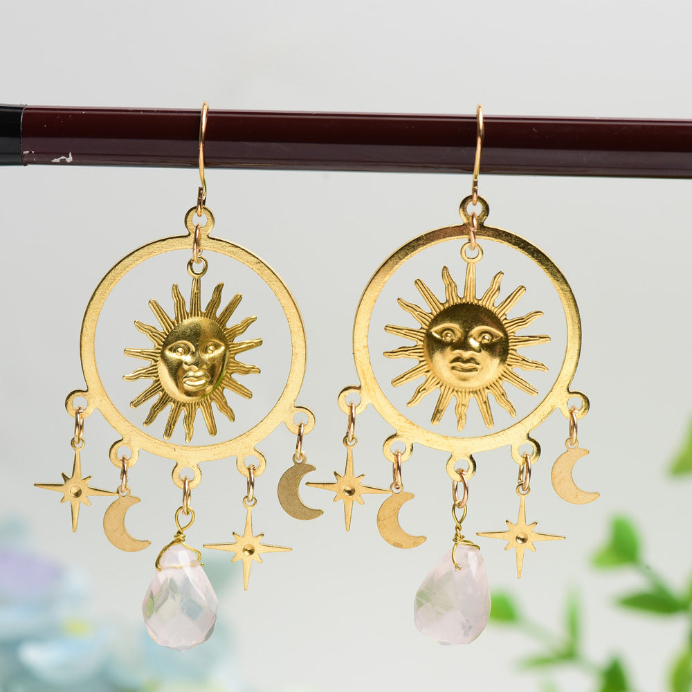 Earrings with Crystal Decor Crystal Healing Bulk Wholesale