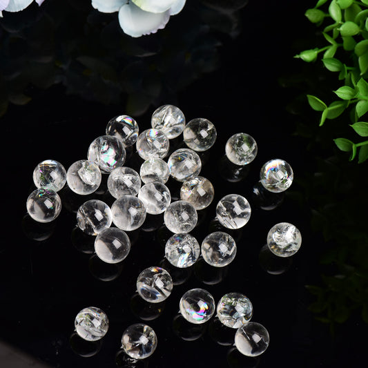 15mm Crack Clear Quartz Sphere Crystal Healing Bulk Wholesale