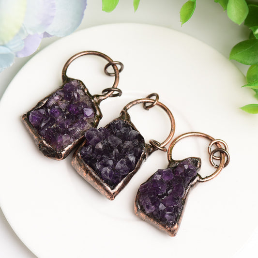 Amethyst Crystal Cluster Pendant Bulk Wholesale