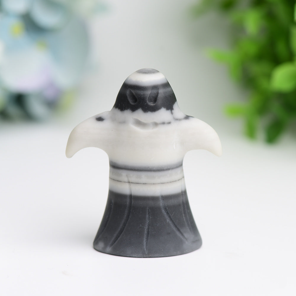 2.3" Taiji Stone Ghost Crystal Carving for Halloween Decor Bulk Wholesale