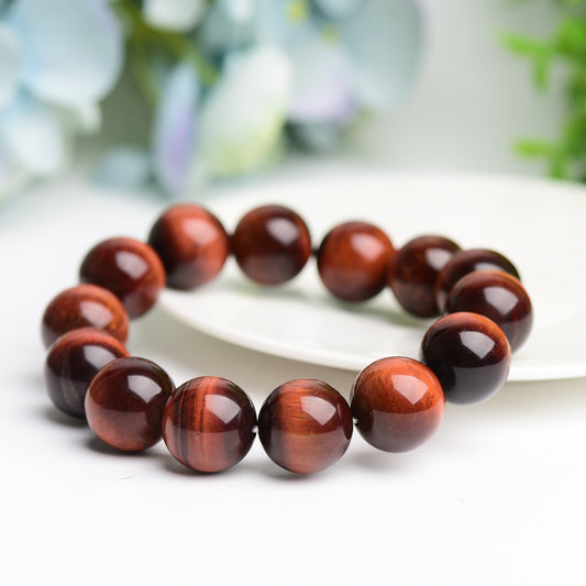 16mm Red Tiger's Eye Bracelet Bulk Wholesale