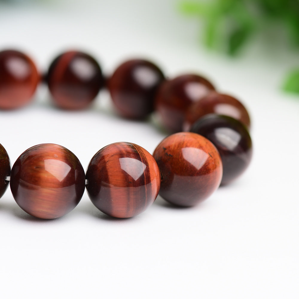 16mm Red Tiger's Eye Bracelet Bulk Wholesale