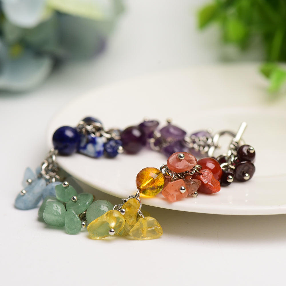 Mixed Crystal Chakra Bracelet Crystal Healing Bulk Wholesale