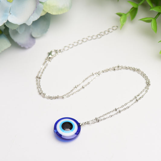 Evil's Eye Design Pendant Necklace Crystal Healing Bulk Wholesale Bulk Wholesale