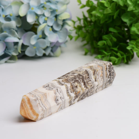 6.0"-8.0" Grass Calcite Crystal Tower Bulk Wholesale