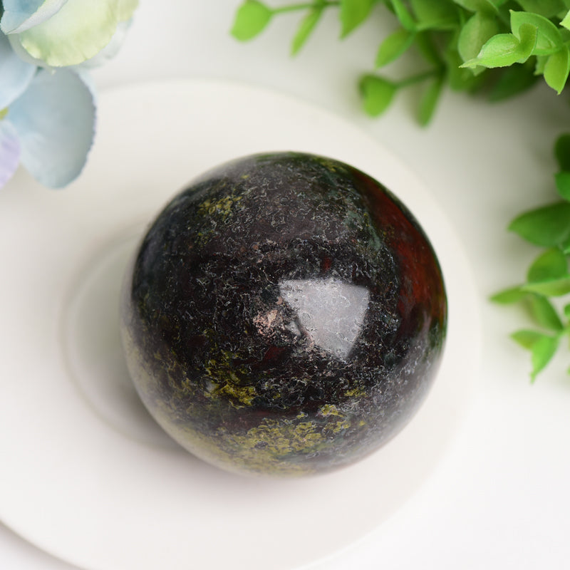 1.8"-2.0" Dragon Blood Stone Crystal Sphere Bulk Wholesale